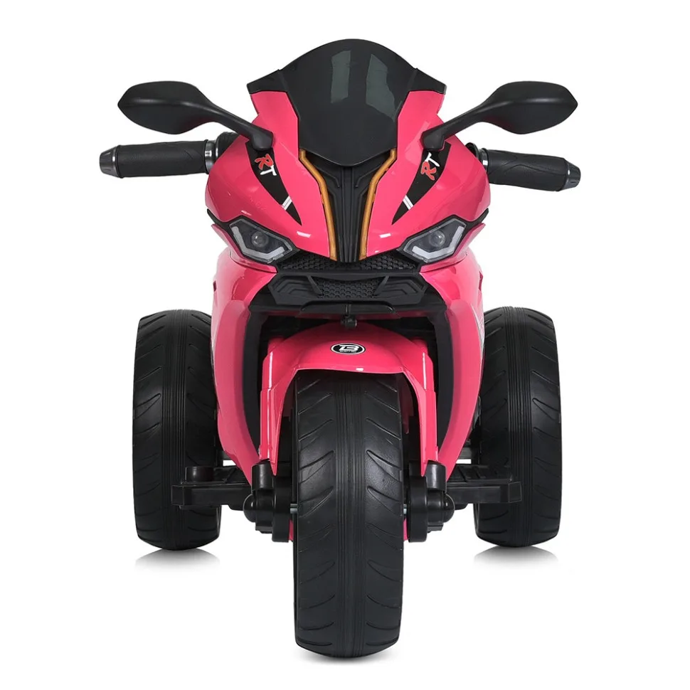Детский электромобиль мотоцикл Bambi Racer экокожа 105 см чёрный