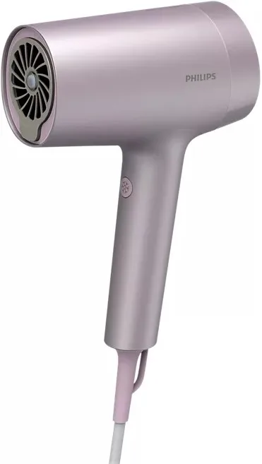 Фен Philips 7000 Series, 1800 Вт, 2 скорости, диффузор, ионизация, холодный обдув, фиолетовый