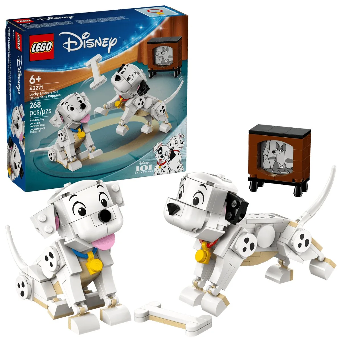 Конструктор LEGO Disney Classic 101 далматинець білий для дітей від 6 років