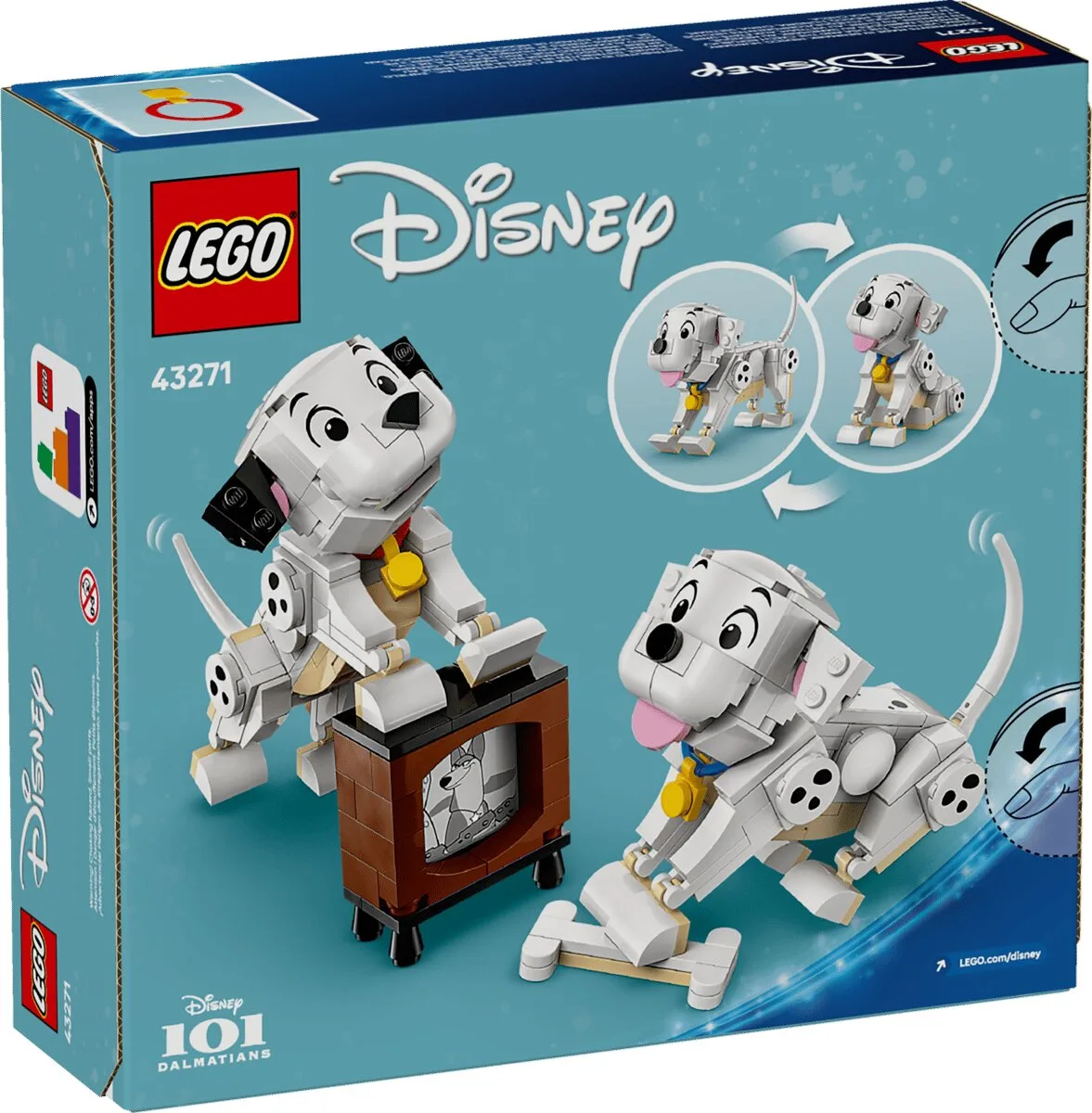 Конструктор LEGO Disney Classic 101 далматинець білий для дітей від 6 років