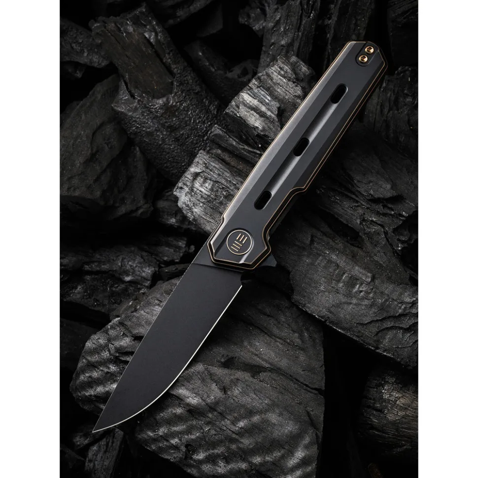 Складаний ніж Weknife сталь CPM 20CV 195 мм чорний титанове руків'я