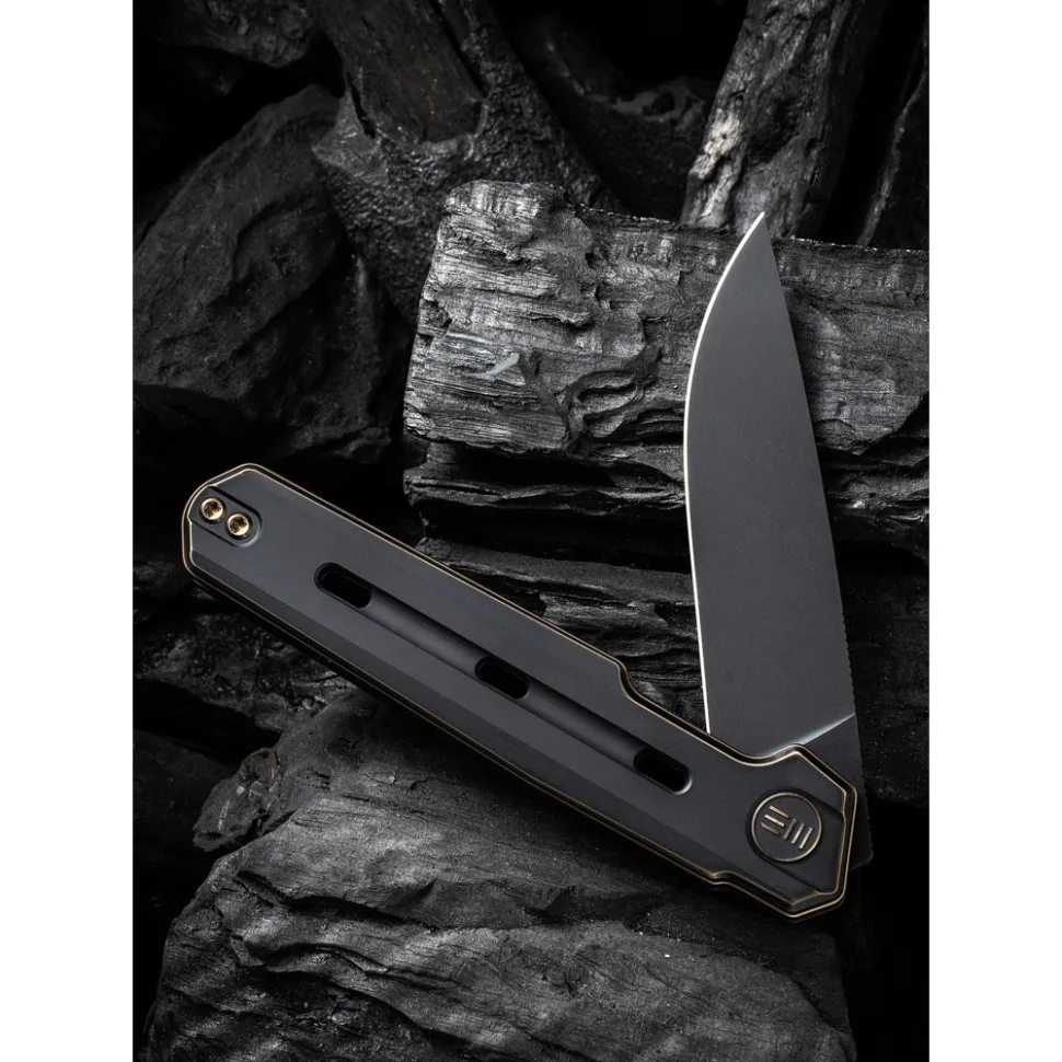Складаний ніж Weknife сталь CPM 20CV 195 мм чорний титанове руків'я