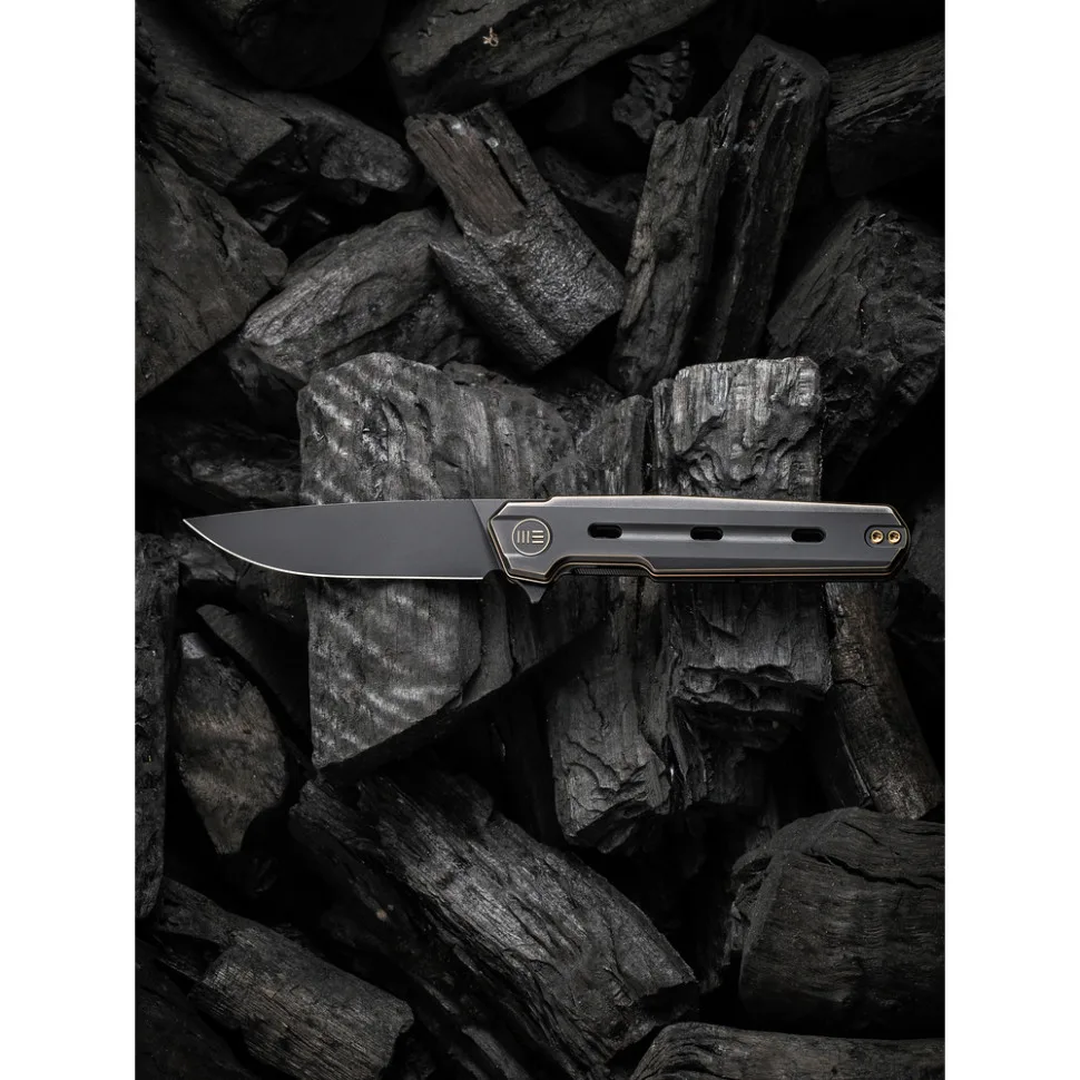 Складаний ніж Weknife сталь CPM 20CV 195 мм чорний титанове руків'я