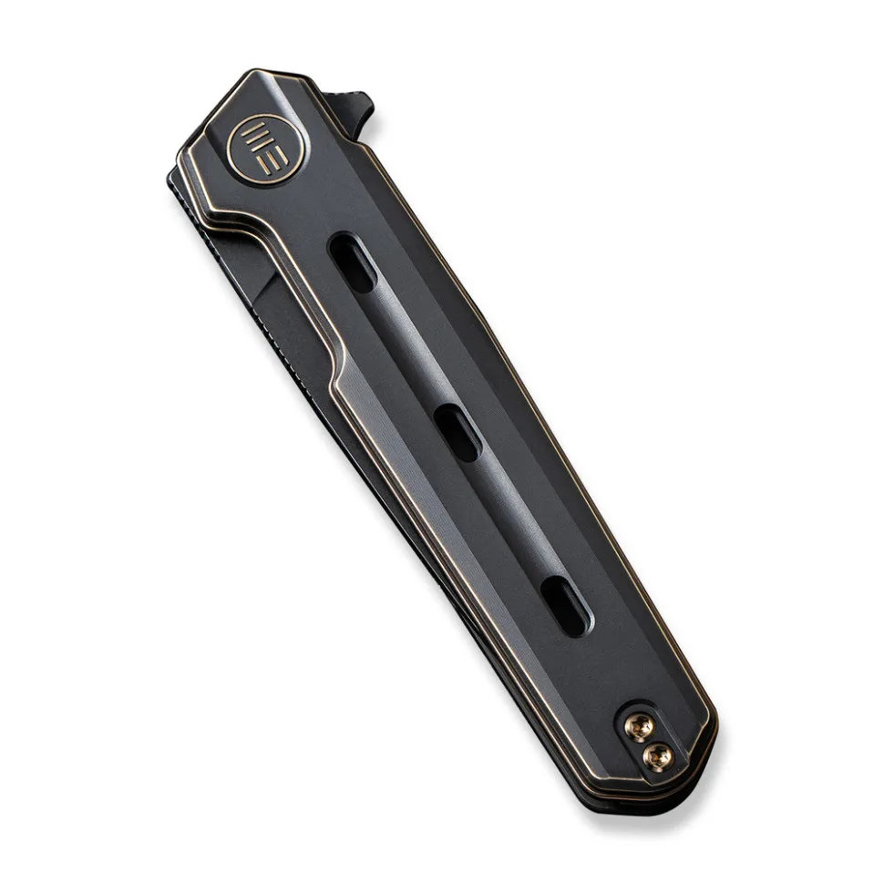 Складаний ніж Weknife сталь CPM 20CV 195 мм чорний титанове руків'я