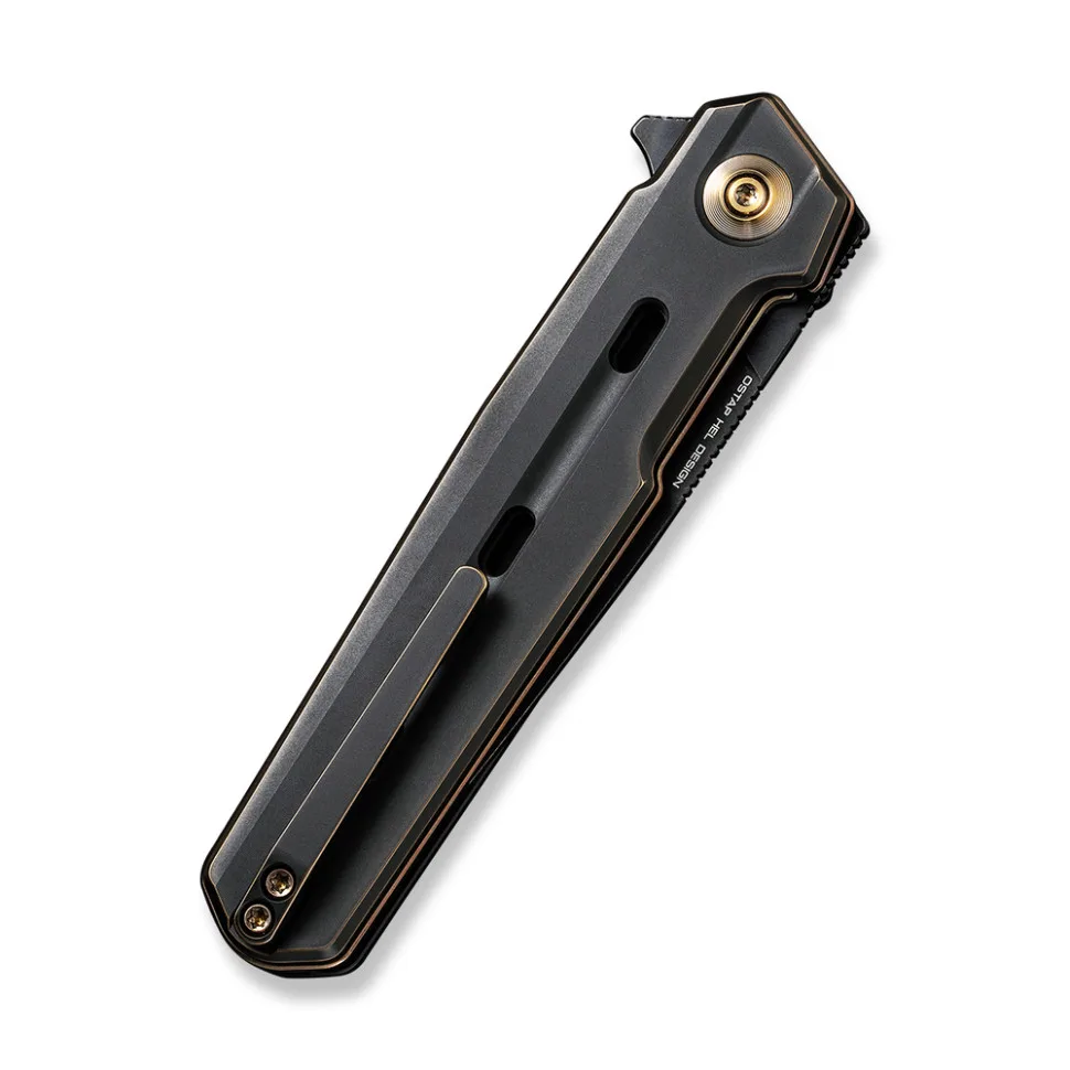 Складаний ніж Weknife сталь CPM 20CV 195 мм чорний титанове руків'я