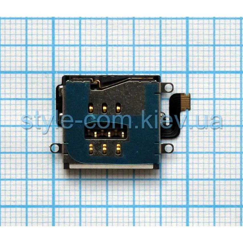 Конектор Sim-карти Apple iPad 4 Original Quality 5x5x1 см Чорний