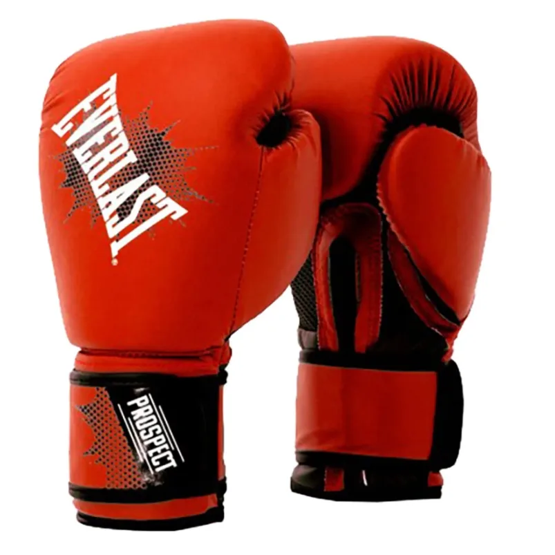 Боксерські рукавиці Everlast 100% поліестер 8 унцій червоний чорний для дітей