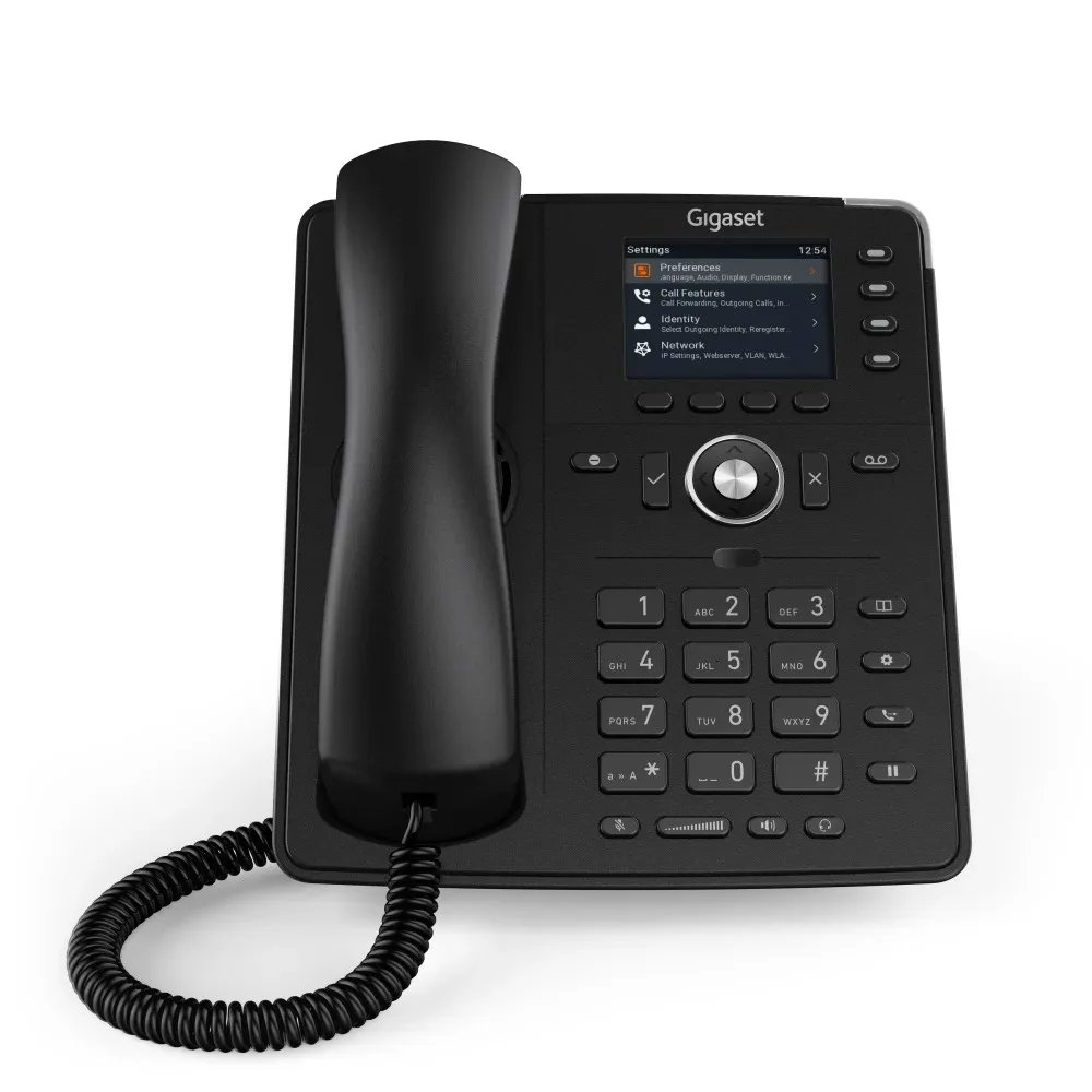 Телефон IP Gigaset Pro Compact P710, 2xGE LAN, PoE, 2.8" color TFT display, чорний