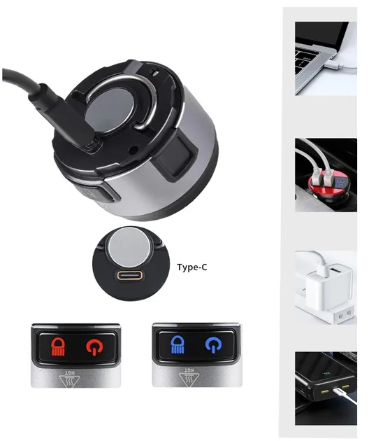 Налобний ліхтар акумуляторний USB Type-C 2 світлодіоди червоне світло кріплення за кепку 220 г