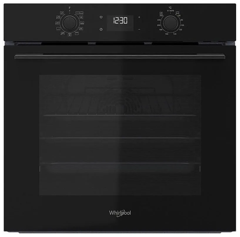Духова шафа Whirlpool електрична 71л A+ конвекція гриль таймер чорна для приготування їжі кухонна техніка