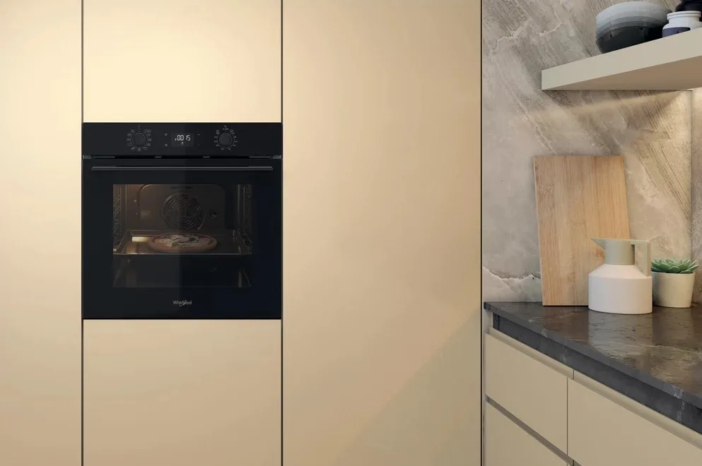 Духова шафа Whirlpool електрична 71л A+ конвекція гриль таймер чорна для приготування їжі кухонна техніка