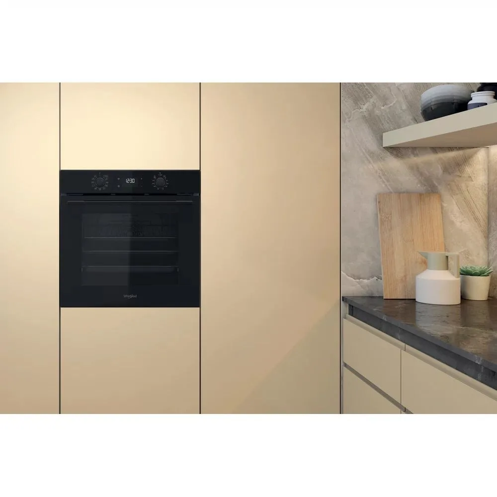 Духова шафа Whirlpool електрична 71л A+ конвекція гриль таймер чорна для приготування їжі кухонна техніка