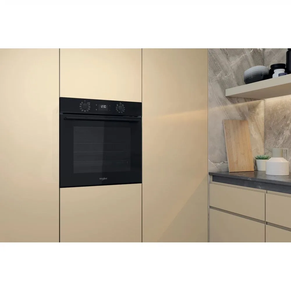 Духова шафа Whirlpool електрична 71л A+ конвекція гриль таймер чорна для приготування їжі кухонна техніка