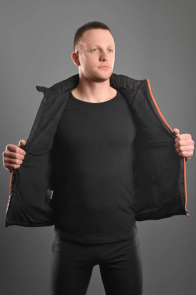 Жилет с подогревом 2E Heat Power Plus Black с капюшоном, размер M
