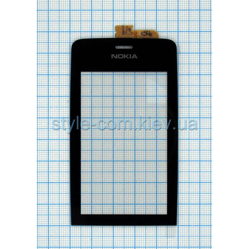 Тачскрін Nokia чорний Original Quality для Asha 308 309 310 без OCA-плівки
