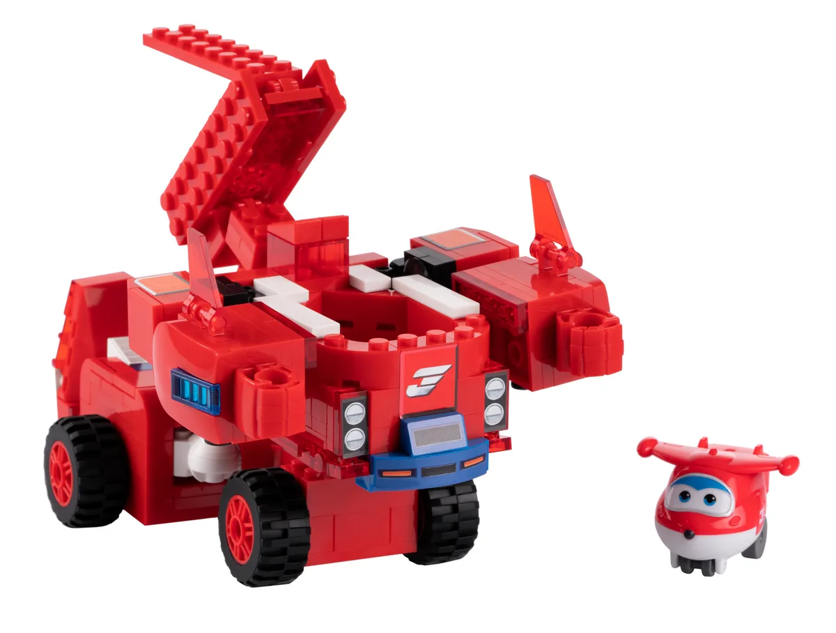 Конструктор-трансформер Super Wings Small Blocks 2в1 Buildable Transforming Vehicle Джетт (Jett)