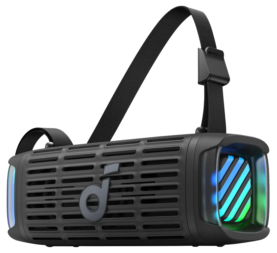 Портативна акустика Anker 50 Вт Bluetooth 5.3 Чорна IP68 210х85х78,5 мм