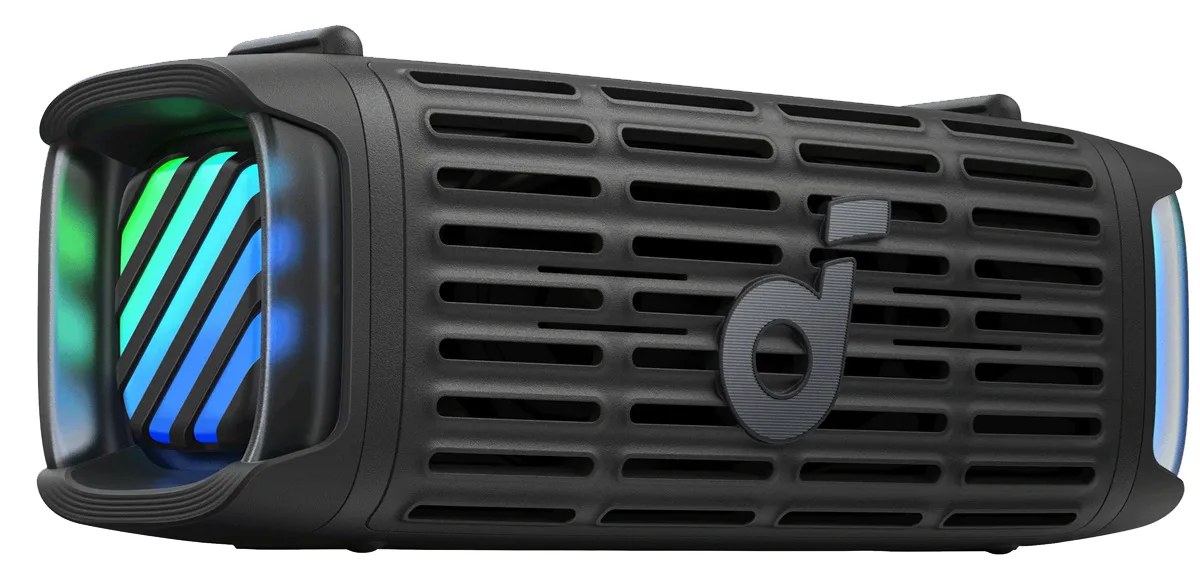Портативна акустика Anker 50 Вт Bluetooth 5.3 Чорна IP68 210х85х78,5 мм