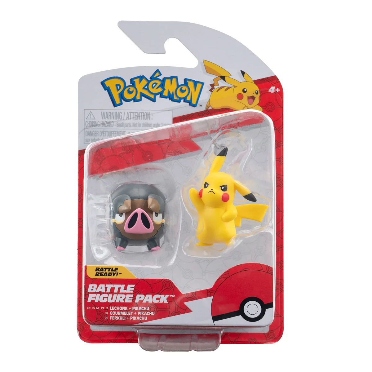 Набір ігрових фігурок Pokemon Пікачу Лечонк полімер 5 см