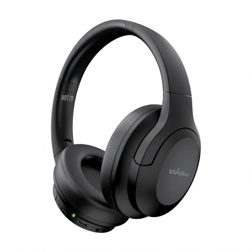 Навушники Bluetooth WALKER бездротові чорні 40 мм PC+ABS