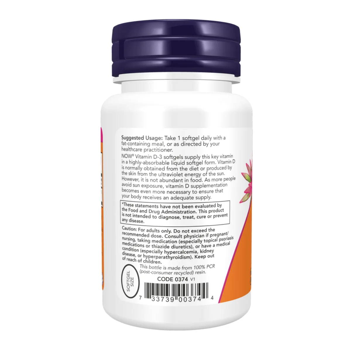 Вітамін D3 Now Foods 5000 IU софтгели 30 шт