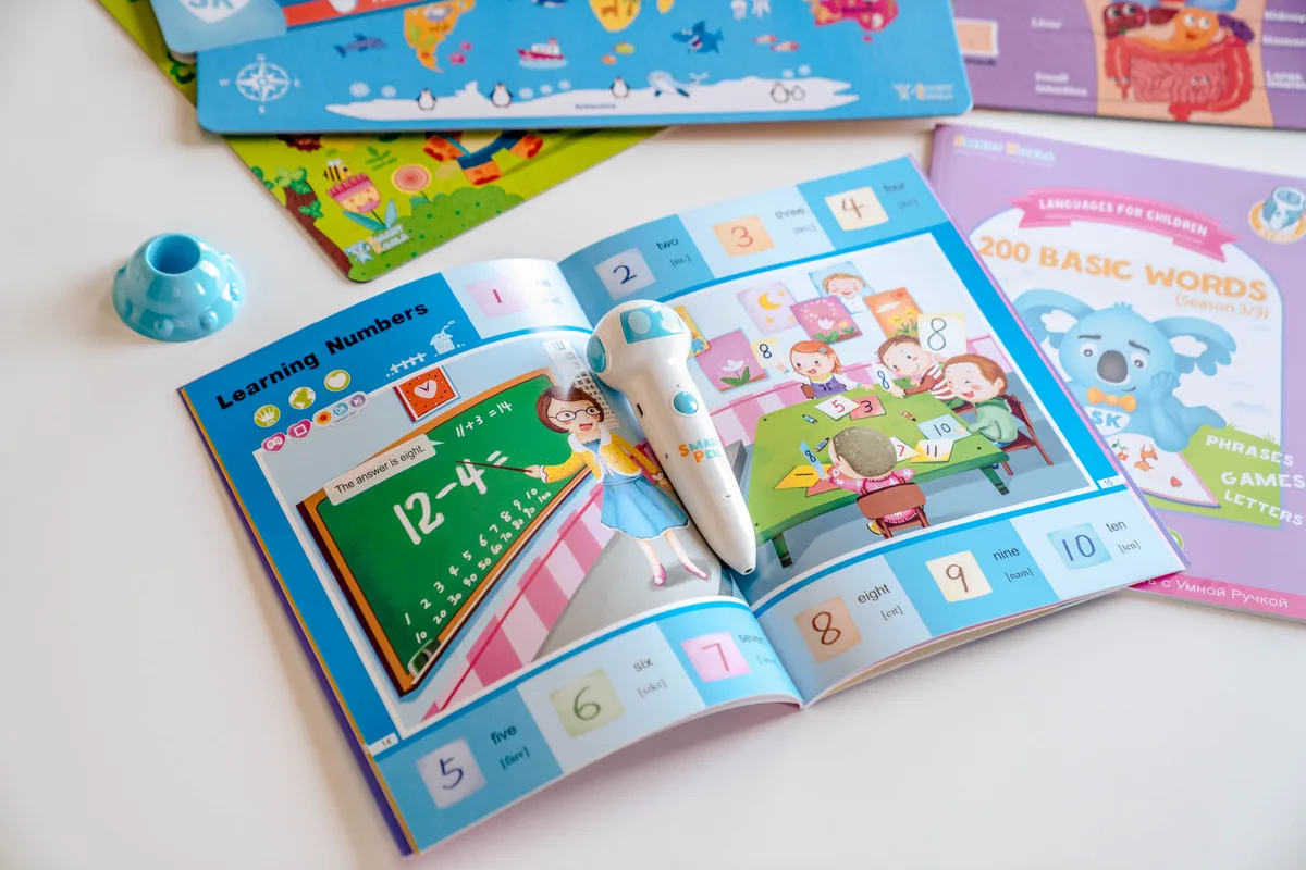 Книга Ігри математики сезон 1-4 з інтерактивною здатністю Smart Koala, 4шт