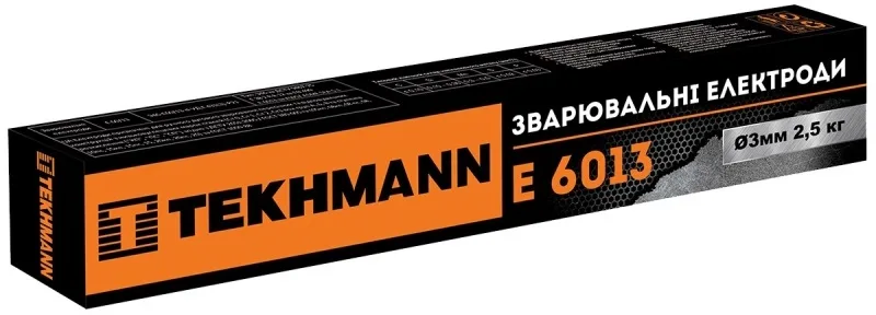 Електроди зварювальні Tekhmann 3 мм 2,5 кг для ручного дугового зварювання