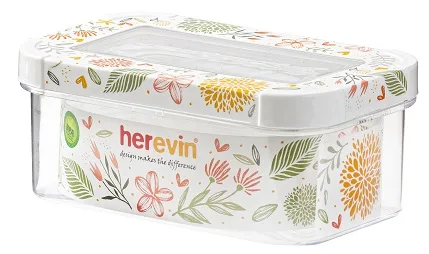 Контейнер HEREVIN пластиковий 0,6 л прямокутний прозорий