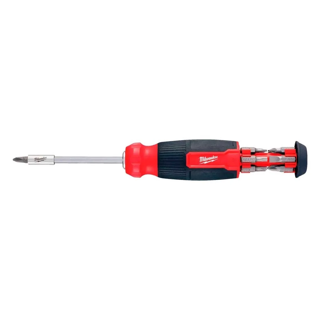 Викрутка Milwaukee 14-в-1 з двокомпонентним руків'ям сталь CrV Hex PH SL PZ Torx