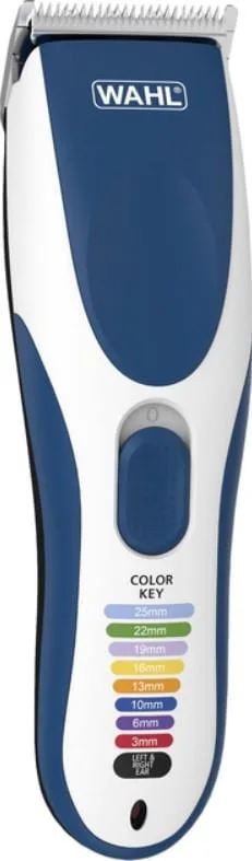 Набір для стрижки WAHL Color Pro бездротовий, мережевий + акумуляторний, гребінець, ножиці, нержавіюча сталь, синій.