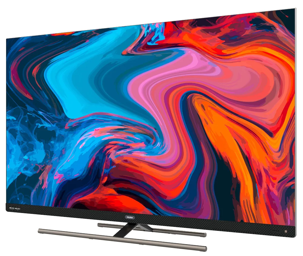 LED телевізор Haier 55 дюймів чорний 4K Smart TV 120 Гц HDR