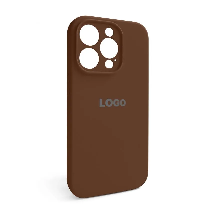 Чохол Silicone Case для Apple iPhone 15 Pro силіконовий коричневий