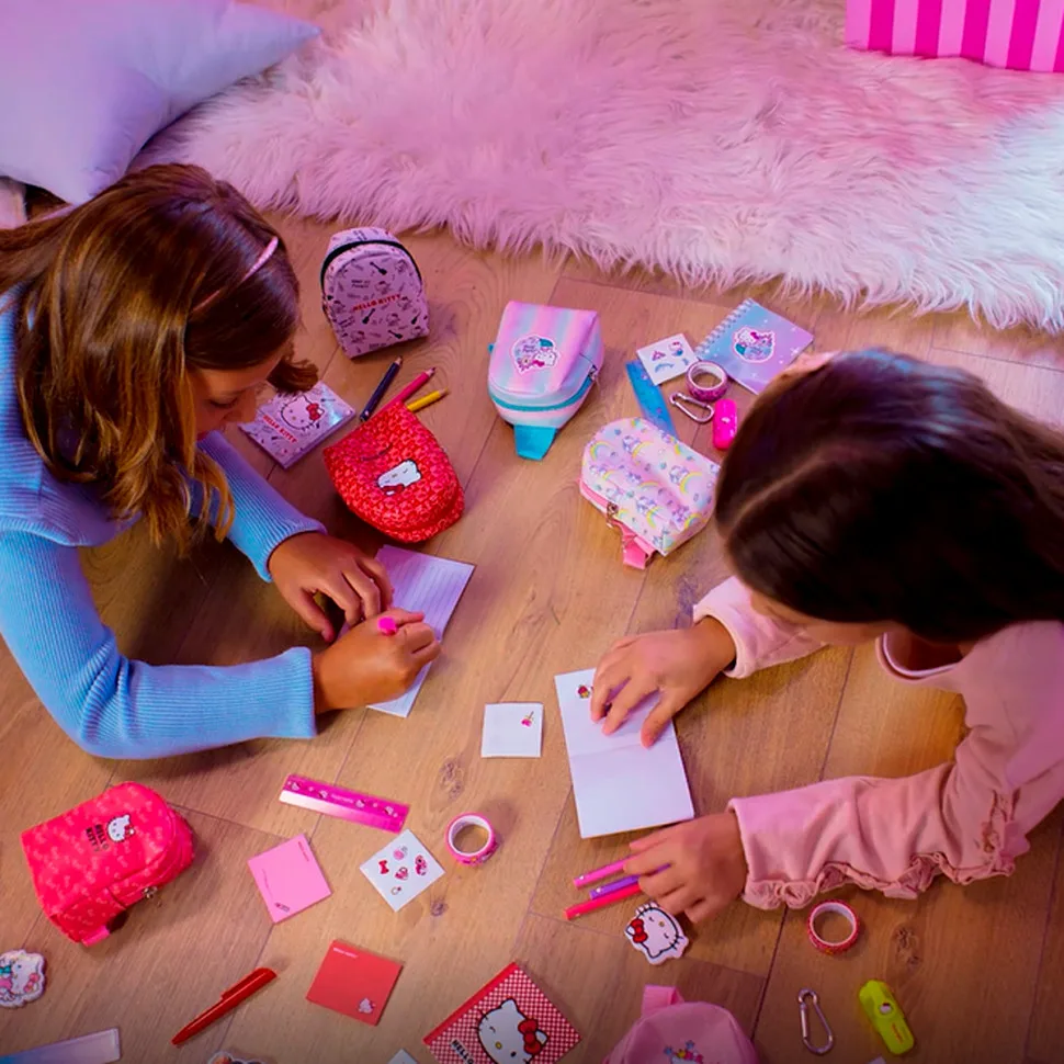 Колекційна сумка-сюрприз Hello Kitty Пластик 5 предметів Рожева #sbabam