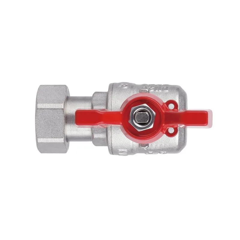 Кран кульовий Forte 1/2" латунний кутовий для води з накидною гайкою