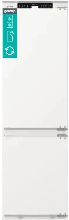Холодильник Gorenje вбудований 284 л білий 2 двері з нижньою морозильною камерою Wi-Fi