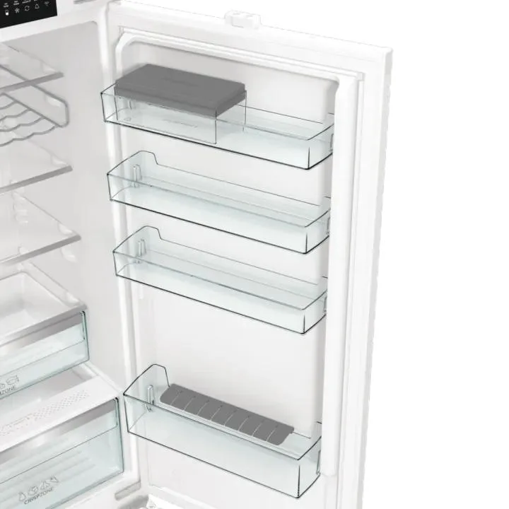 Холодильник Gorenje вбудований 284 л білий 2 двері з нижньою морозильною камерою Wi-Fi