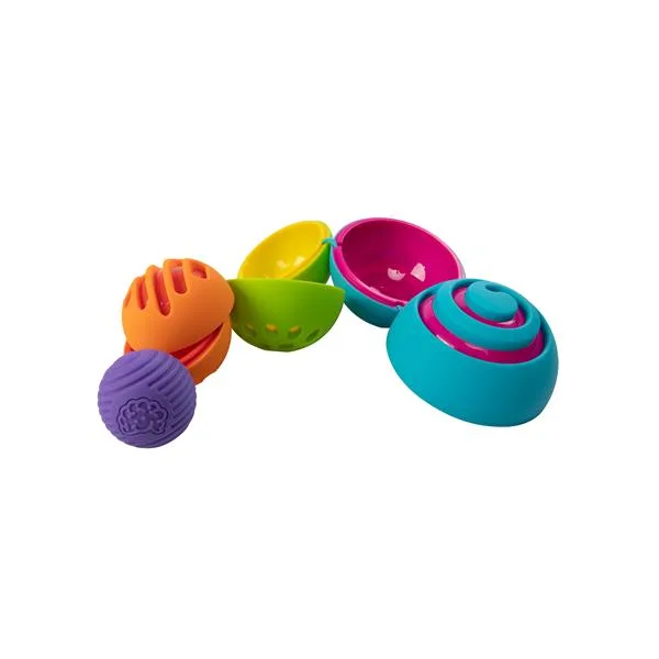 Іграшка-сортер сенсорна Fat Brain Toys 28х11х11 см різнокольорова