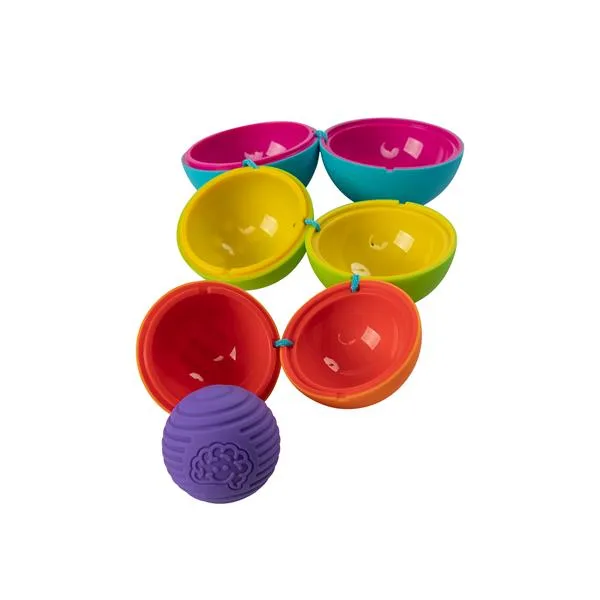 Іграшка-сортер сенсорна Fat Brain Toys 28х11х11 см різнокольорова