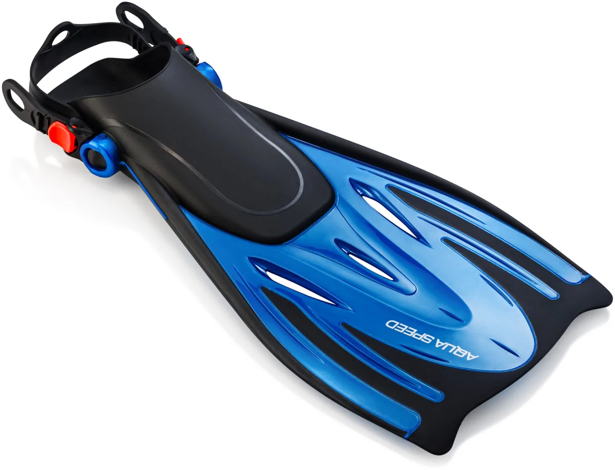 Ласти Aqua Speed гумові 27-31 чорні сині для дітей