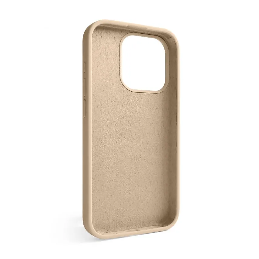 Чохол силіконовий для Apple iPhone 15 Pro  бежевий