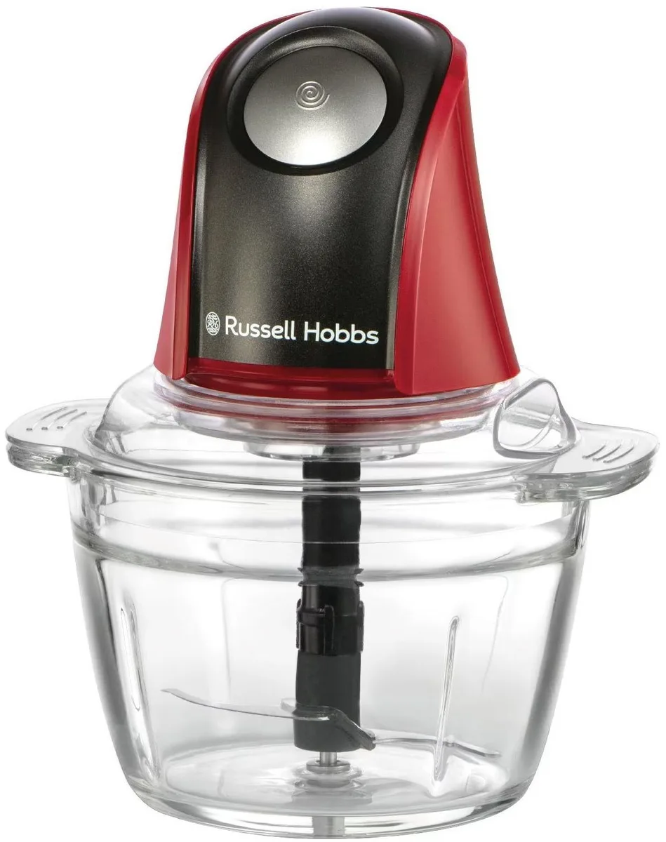 Подрібнювач Russell Hobbs скло 500 мл червоний 200 Вт