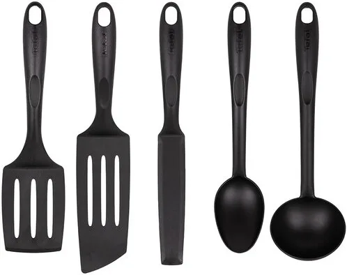 Набор кухонных инструментов Tefal Bienvenue, 5 предметов, пластик, черный