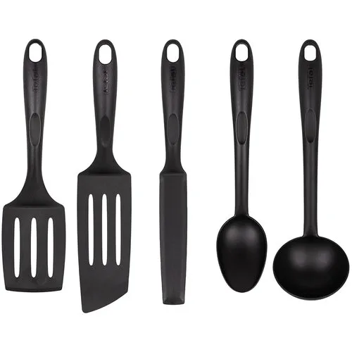 Набор кухонных инструментов Tefal Bienvenue, 5 предметов, пластик, черный