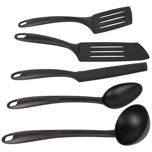 Набор кухонных инструментов Tefal Bienvenue, 5 предметов, пластик, черный