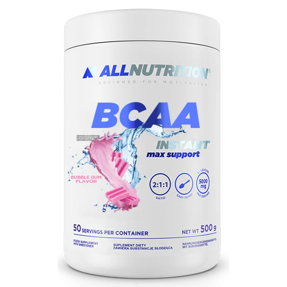 BCAA Max Support Instant Allnutrition 500g Вкус жевательной резинки
