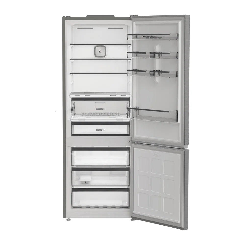 Холодильник Whirlpool з нижньою морозильною камерою 490 л Dual No Frost для дому та офісу холодильна камера 340 л