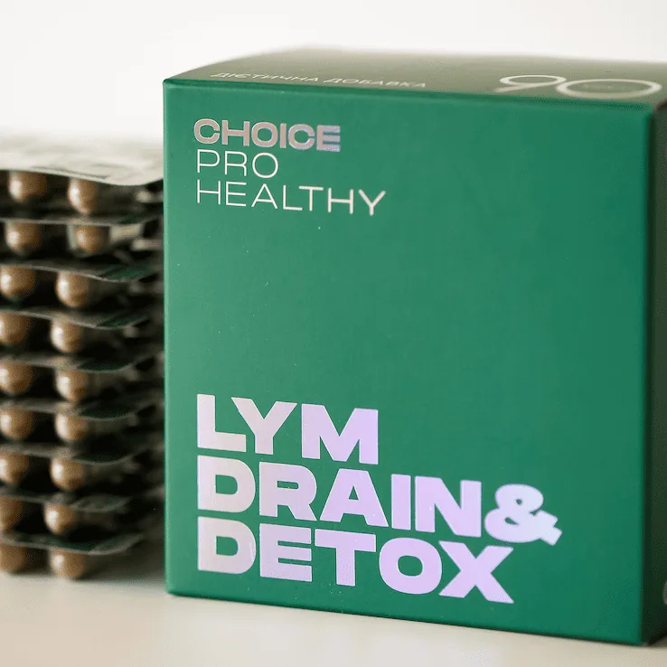 Choice Pro Healthy Lym Drain & Detox — комплекс для лімфатичної системи, 90 капсул Чойс