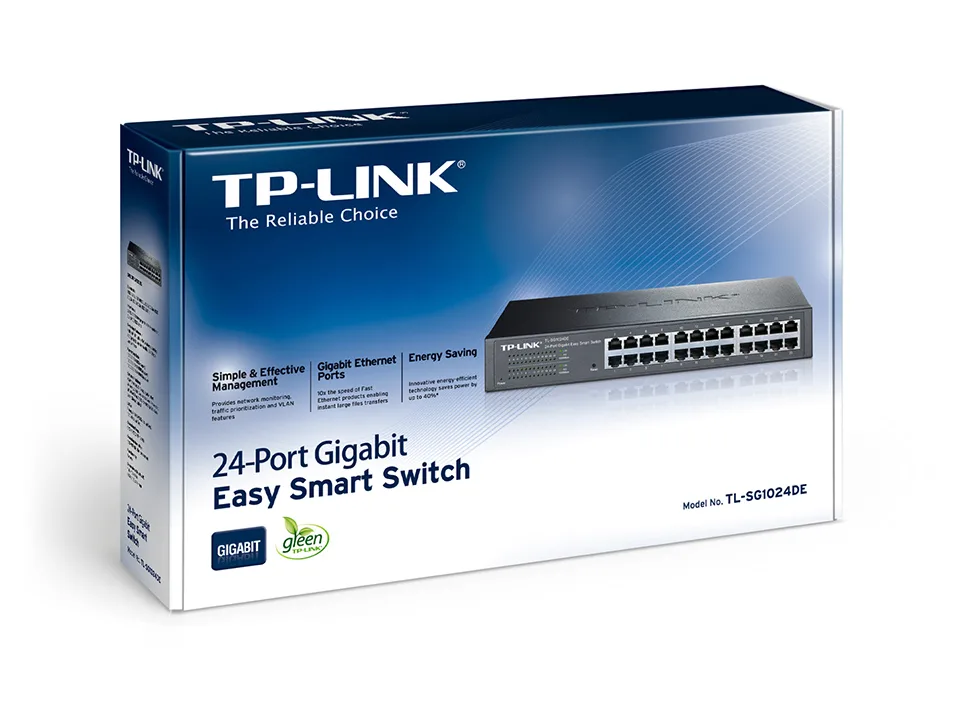 Комутатор TP-LINK TL-SG1024DE 24xGE, WebSmart