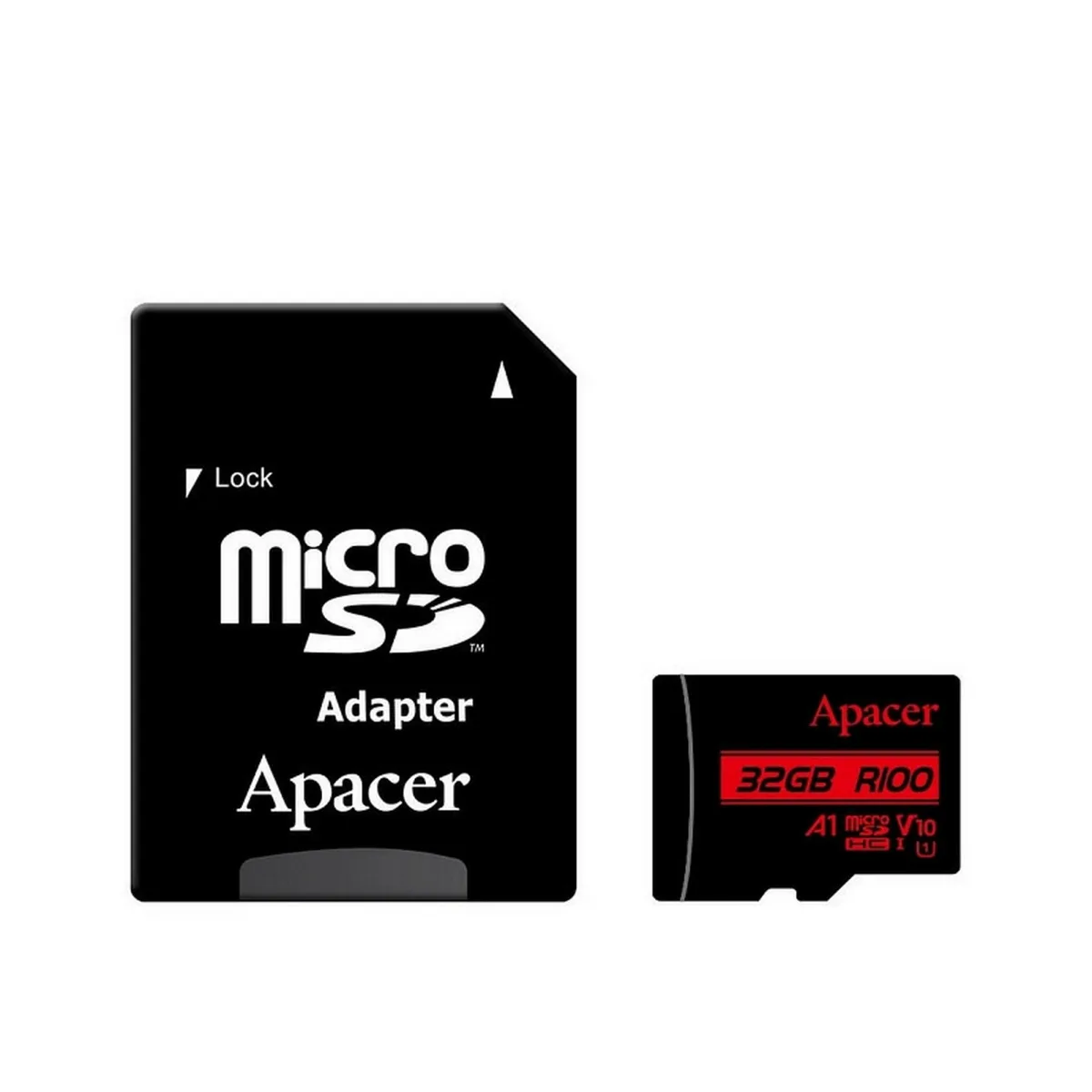 Карта пам'яті Apacer microSD  32GB C10 UHS-I R100MB/s + SD