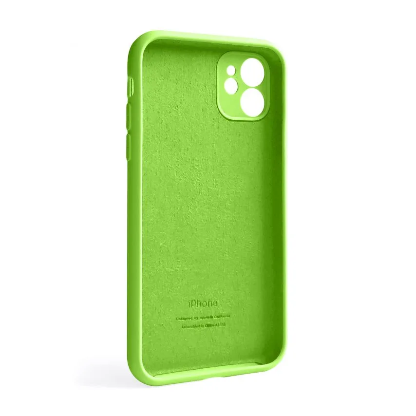 Чохол силіконовий для Apple iPhone 11 закрита камера 64 салатовий